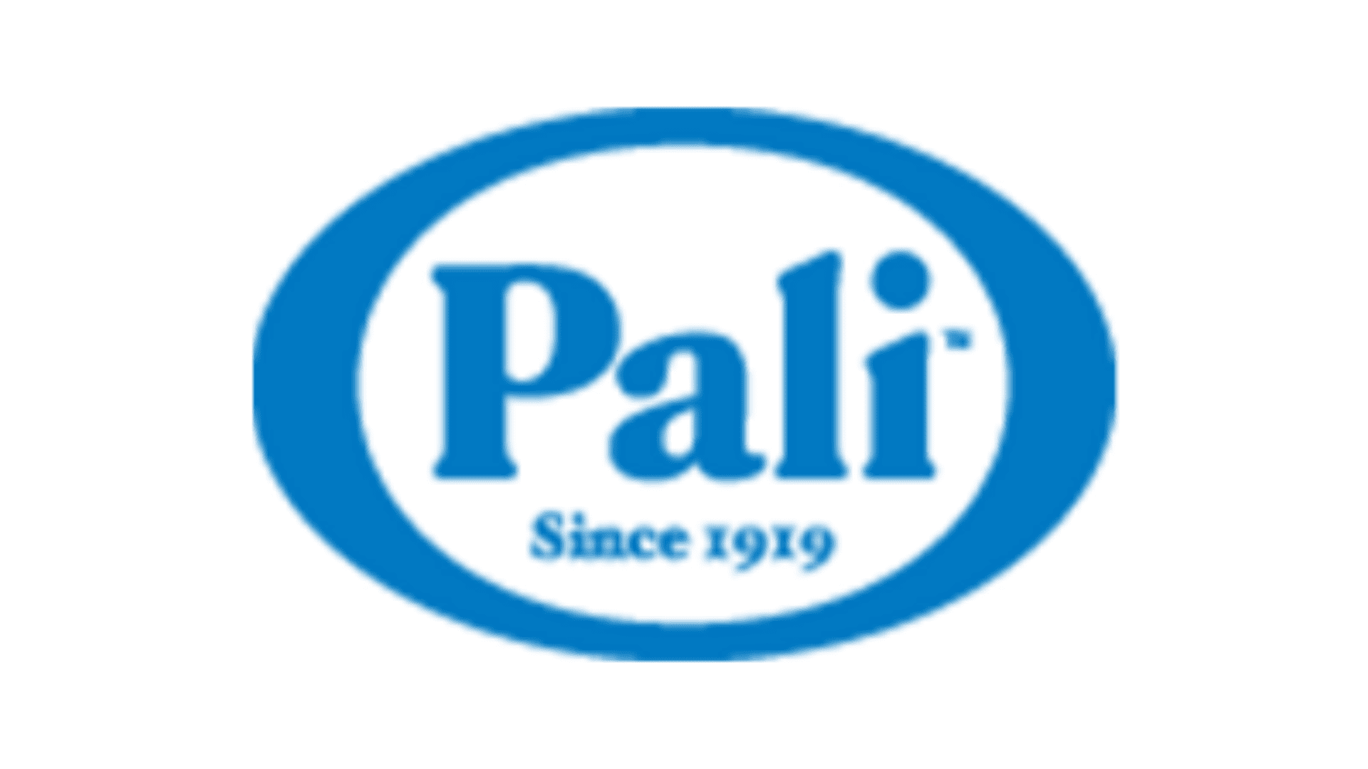 Pali logo with blue text in an oval shape.